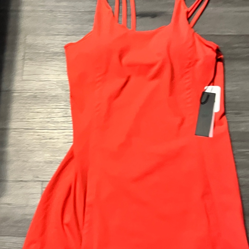 Mono B Vibrant Red Strappy Dress
